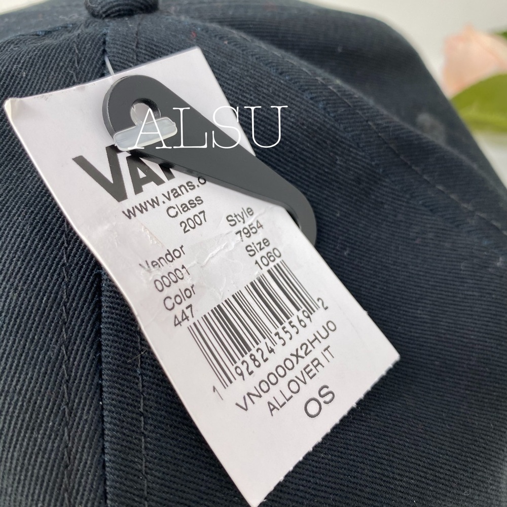VANS Allover IT Men’s Cotton Cap Black AUTHENTIC - Picture 4 of 6